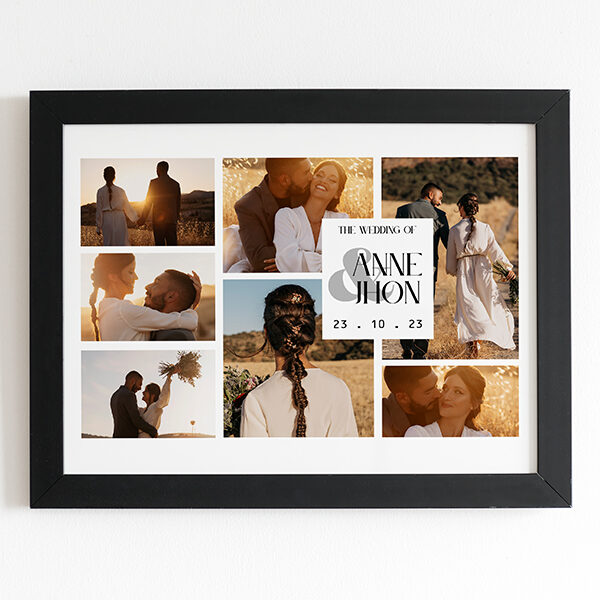 black-wedding-frame